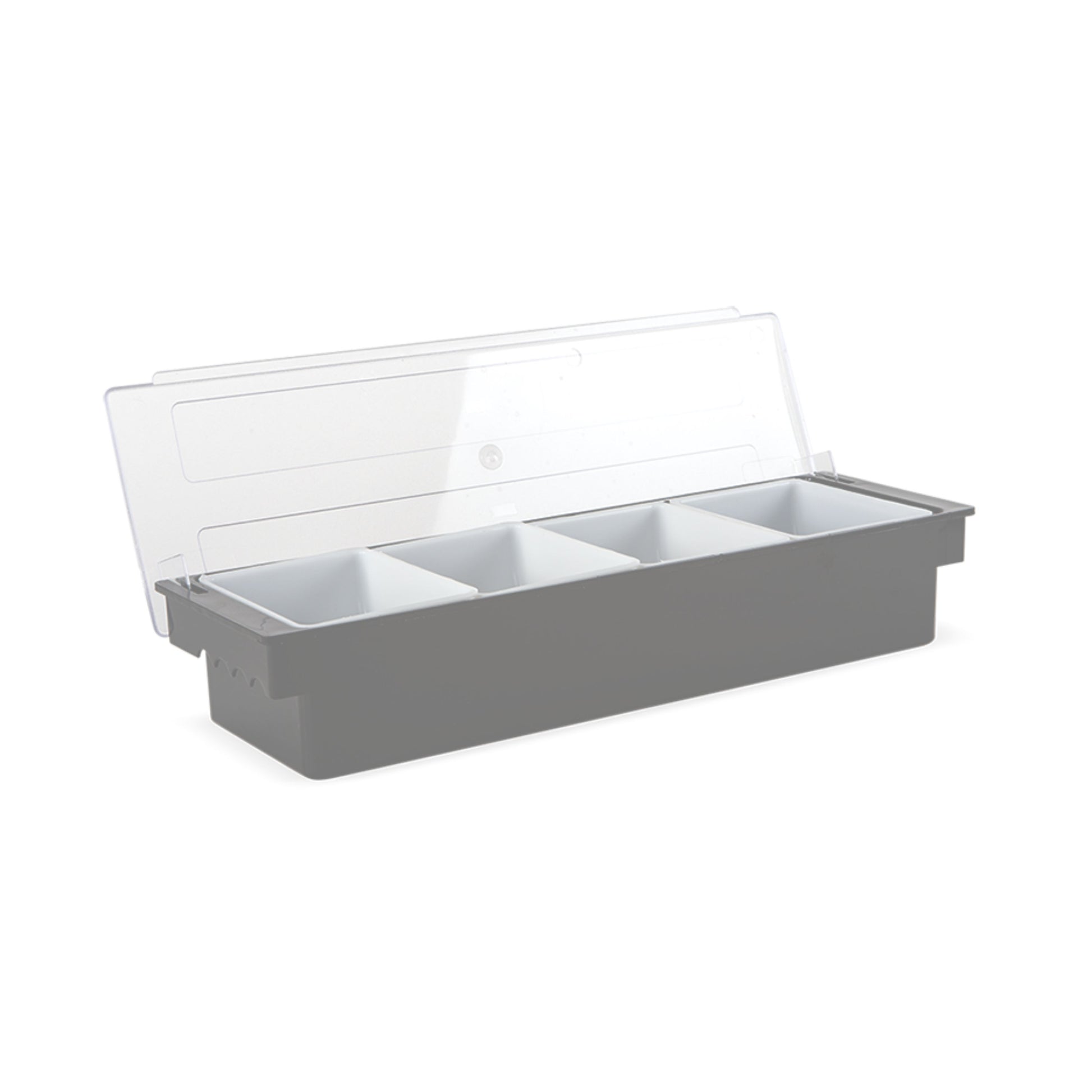 CAJA PARA CONDIMENTOS 4 COMPARTIMIENTOS PLÁSTICO