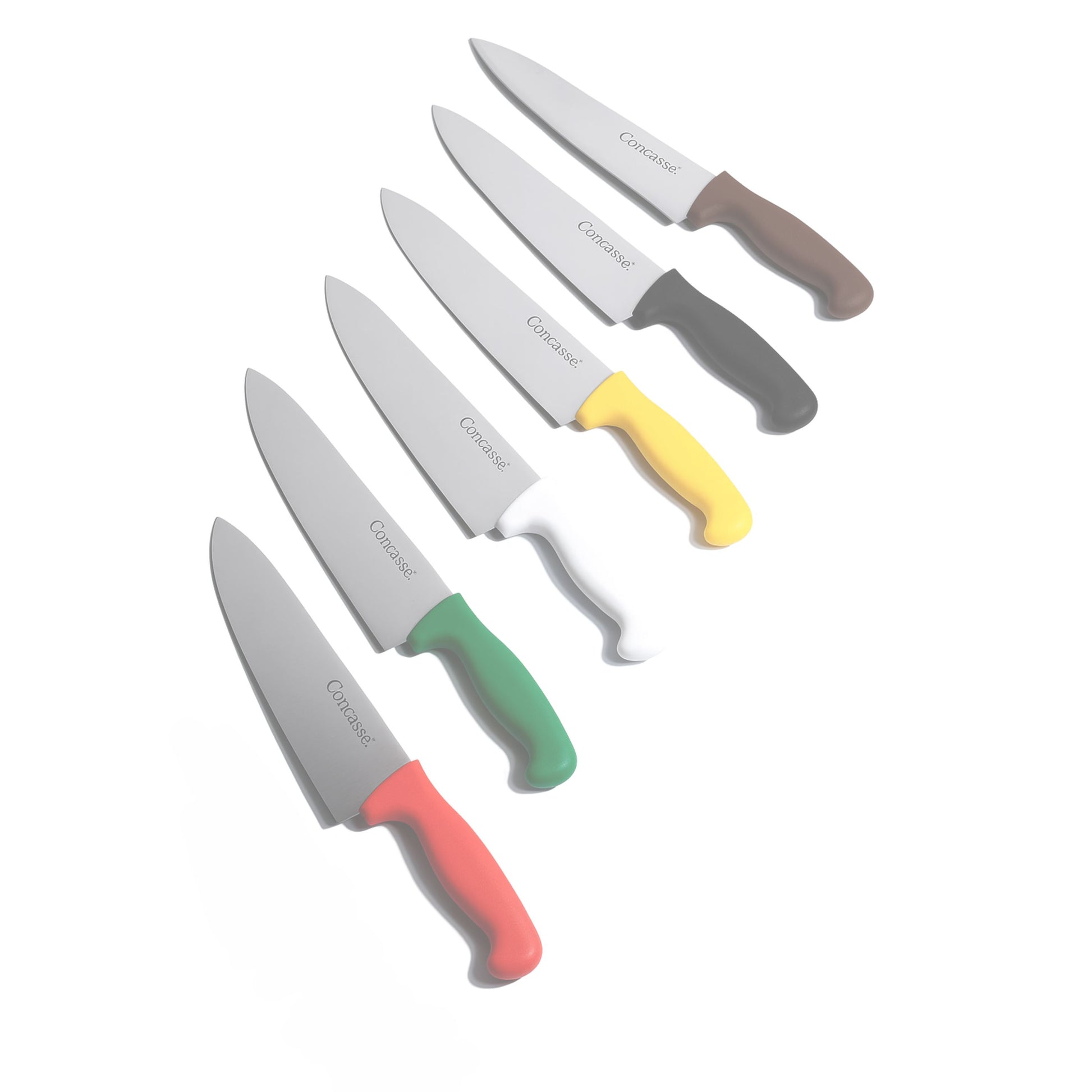 CUCHILLO CHEF PREMIUM CONCASSE 8" CAFÉ