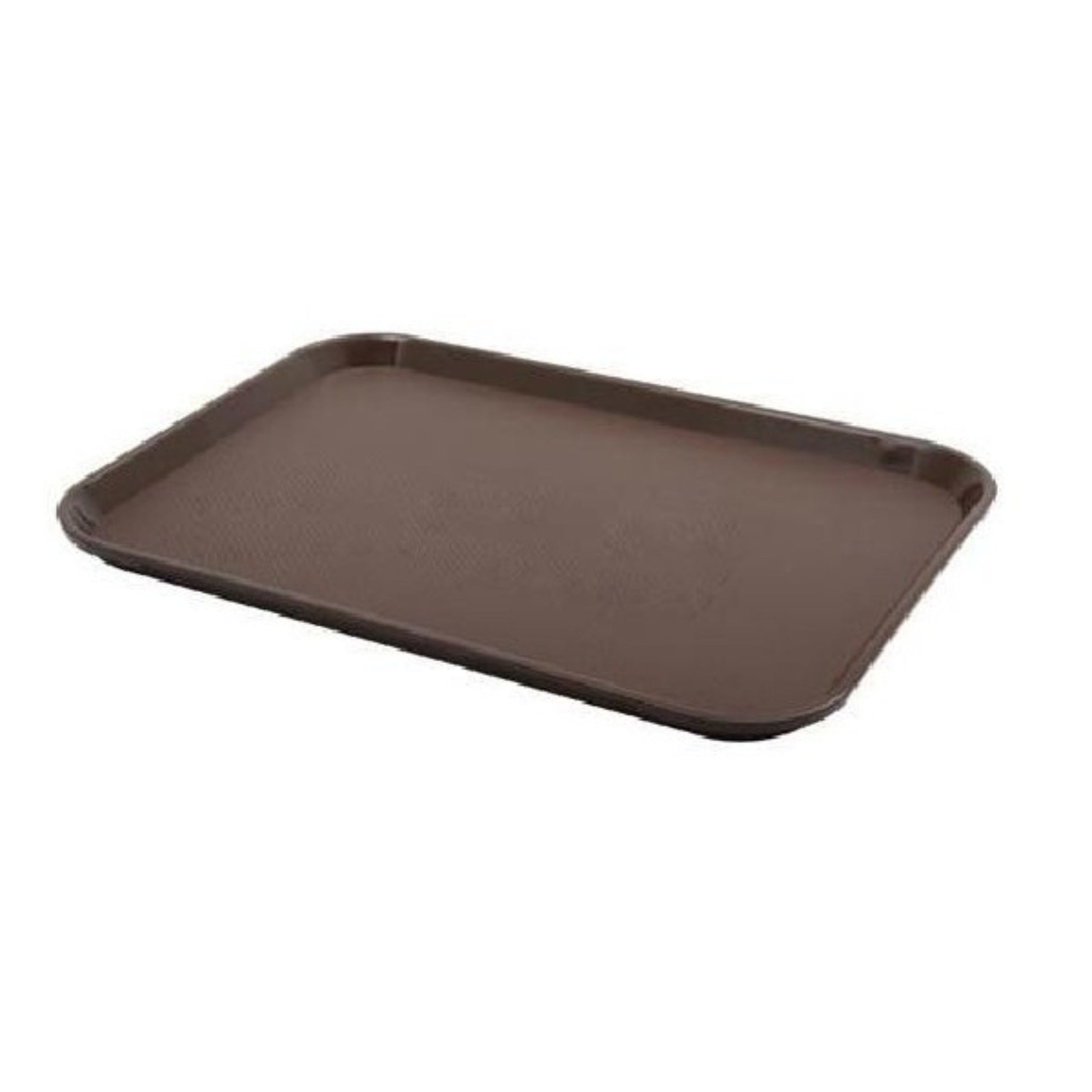 CHAROLA RECTANGULAR ANTIDERRAPANTE 16 X 22" CAFÉ