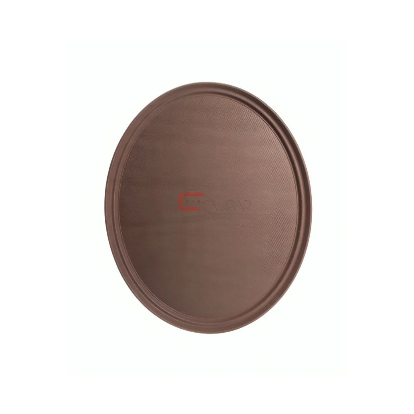 CHAROLA OVALADA ANTIDERRAPANTE 19 X 24" CAFÉ