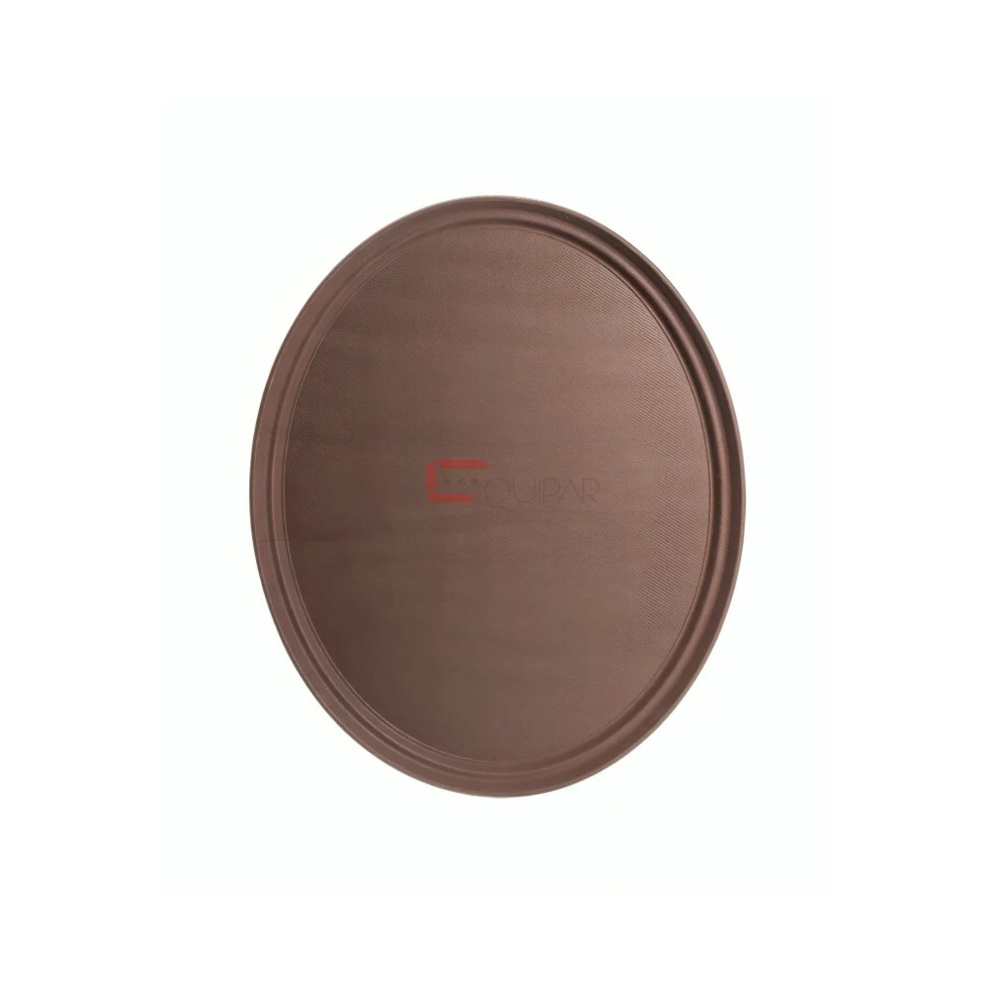 CHAROLA OVALADA ANTIDERRAPANTE 19 X 24" CAFÉ