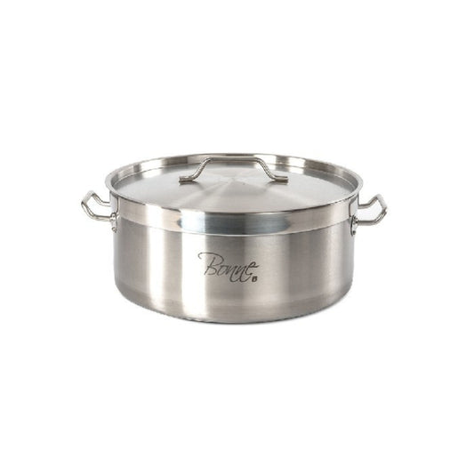 BUDINERA DE ACERO INOXIDABLE 20 LTS CON TAPA (17 CM X 41 CM)