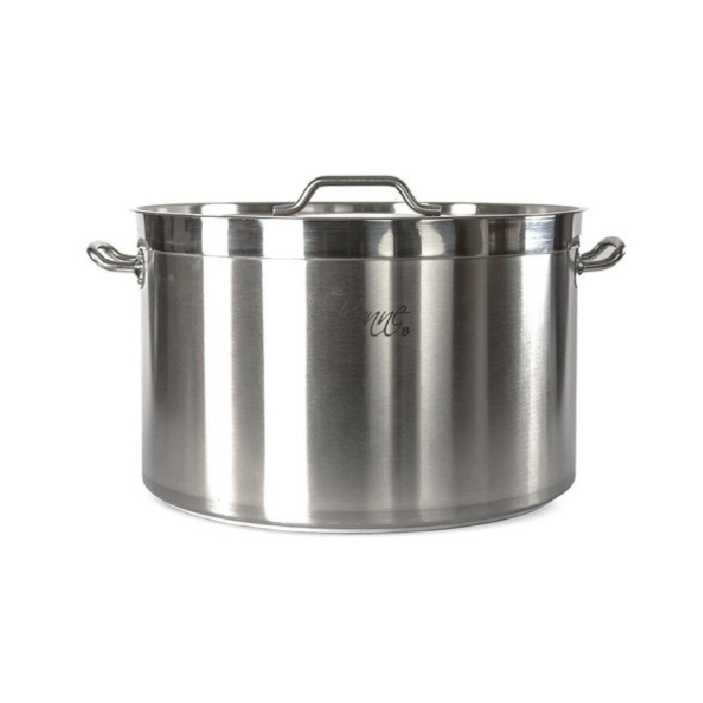 MEDIA OLLA ACERO INOXIDABLE 60 LTS CON TAPA (32 CM X 51 CM)
