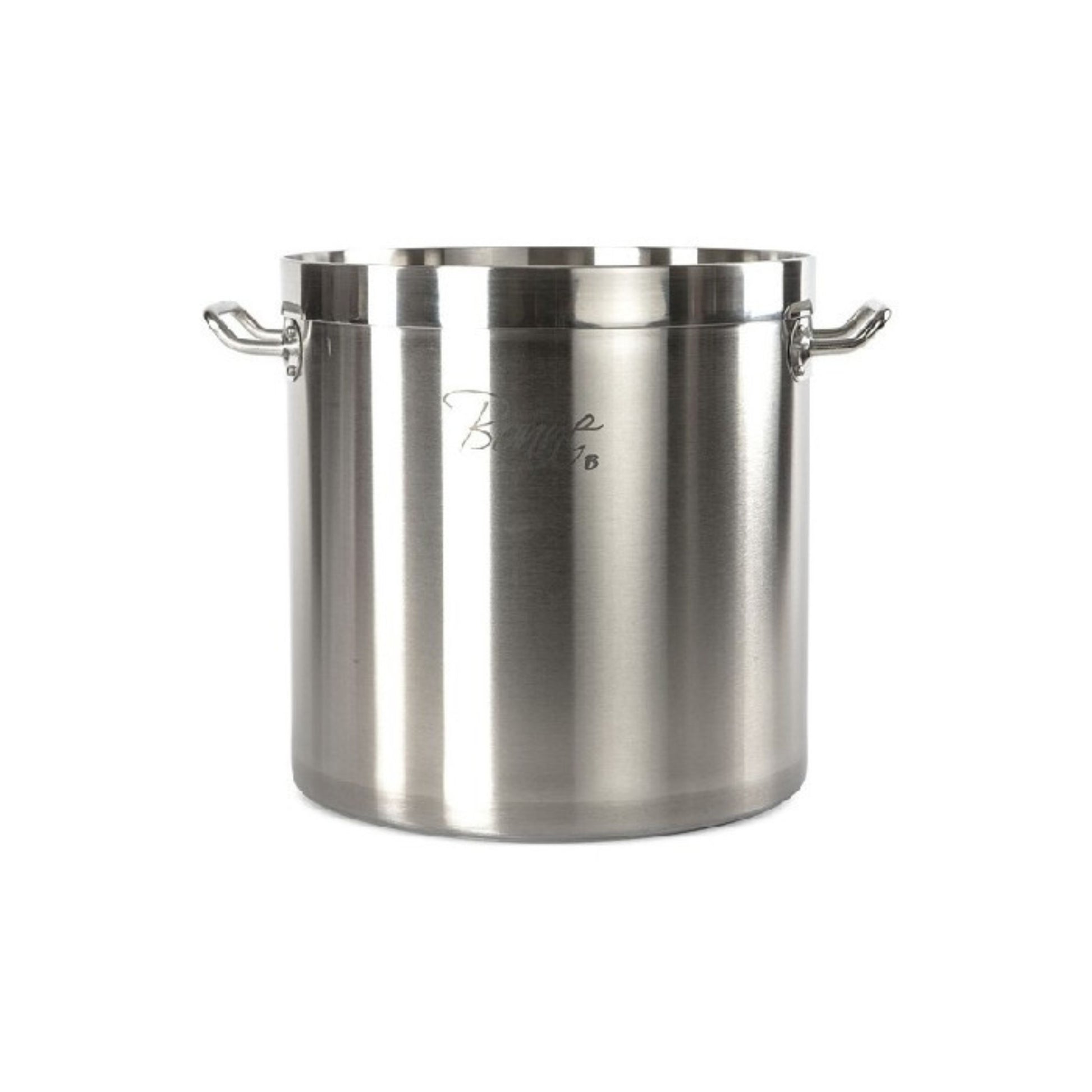 OLLA DE ACERO INOXIDABLE 25 LITROS CON TAPA (33 CM X 32.5 CM)