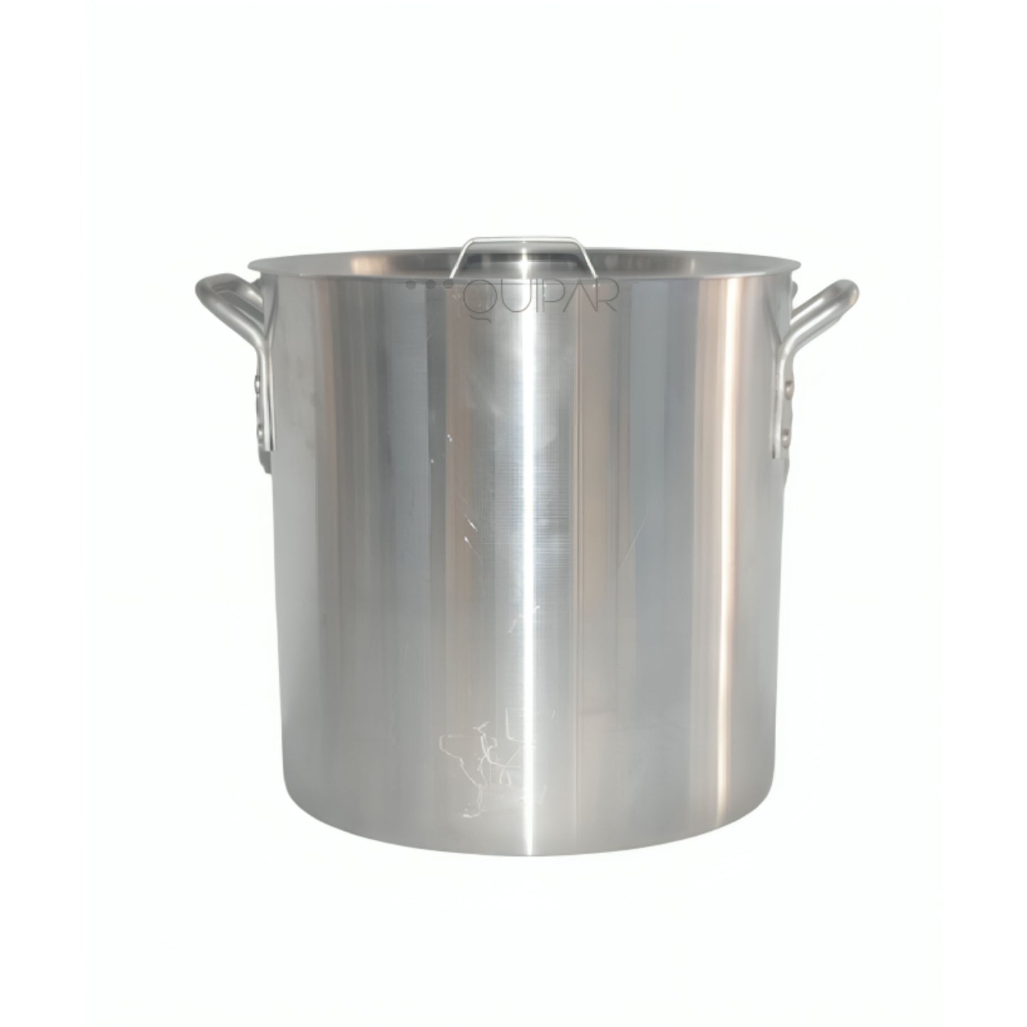 OLLA ALUMINIO TRIPLE FUERTE 100 LTS CON TAPA (51 CM X 47 CM)