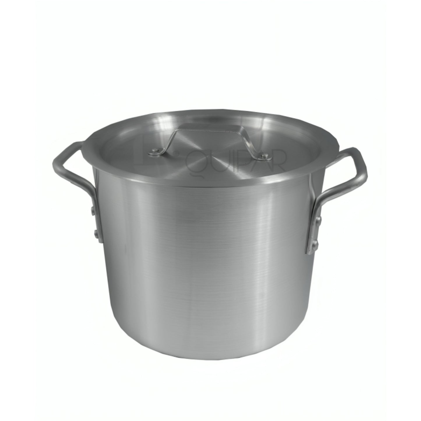 OLLA ALUMINIO TRIPLE FUERTE 8 LTS CON TAPA (23 CM X 19 CM)