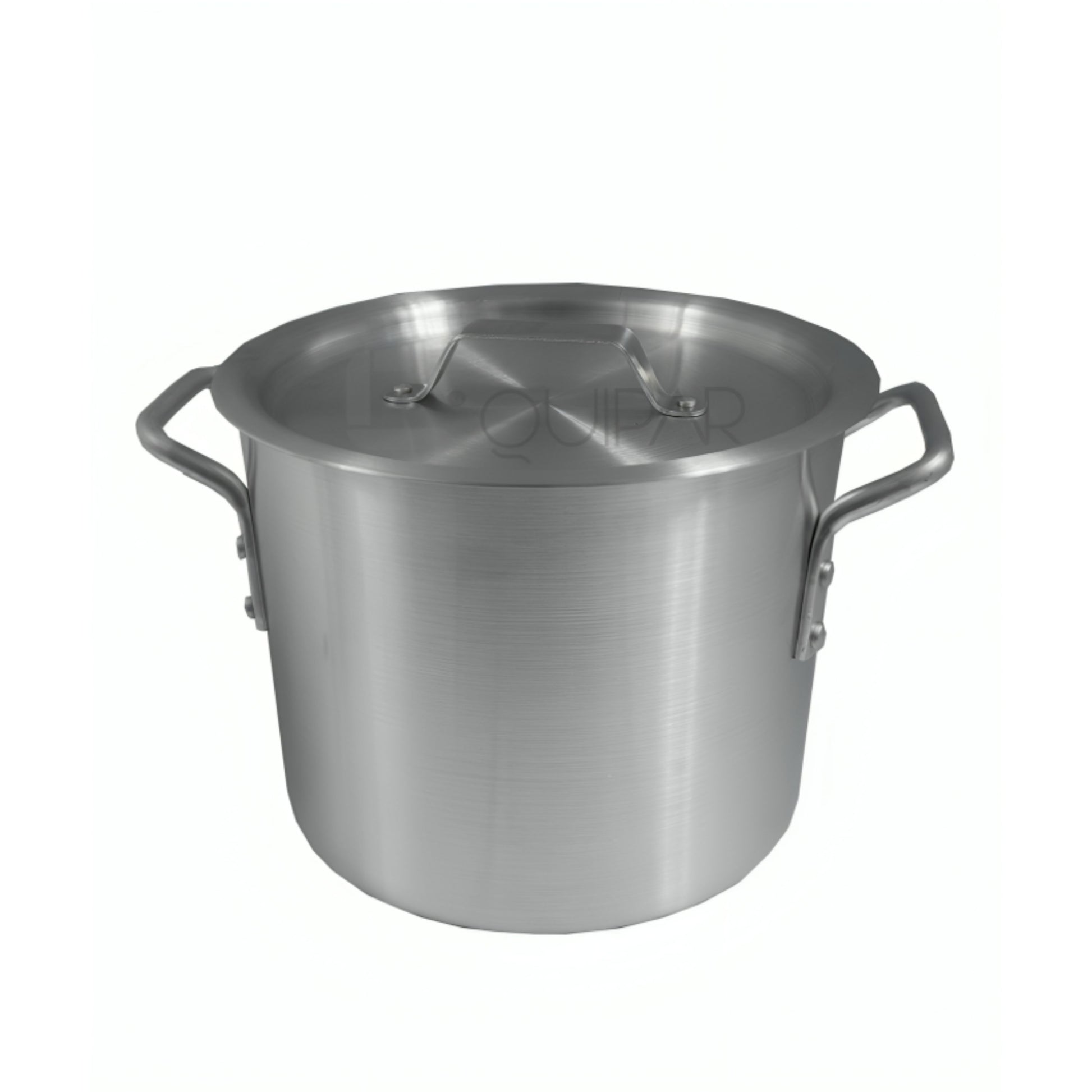 OLLA ALUMINIO TRIPLE FUERTE 8 LTS CON TAPA (23 CM X 19 CM)