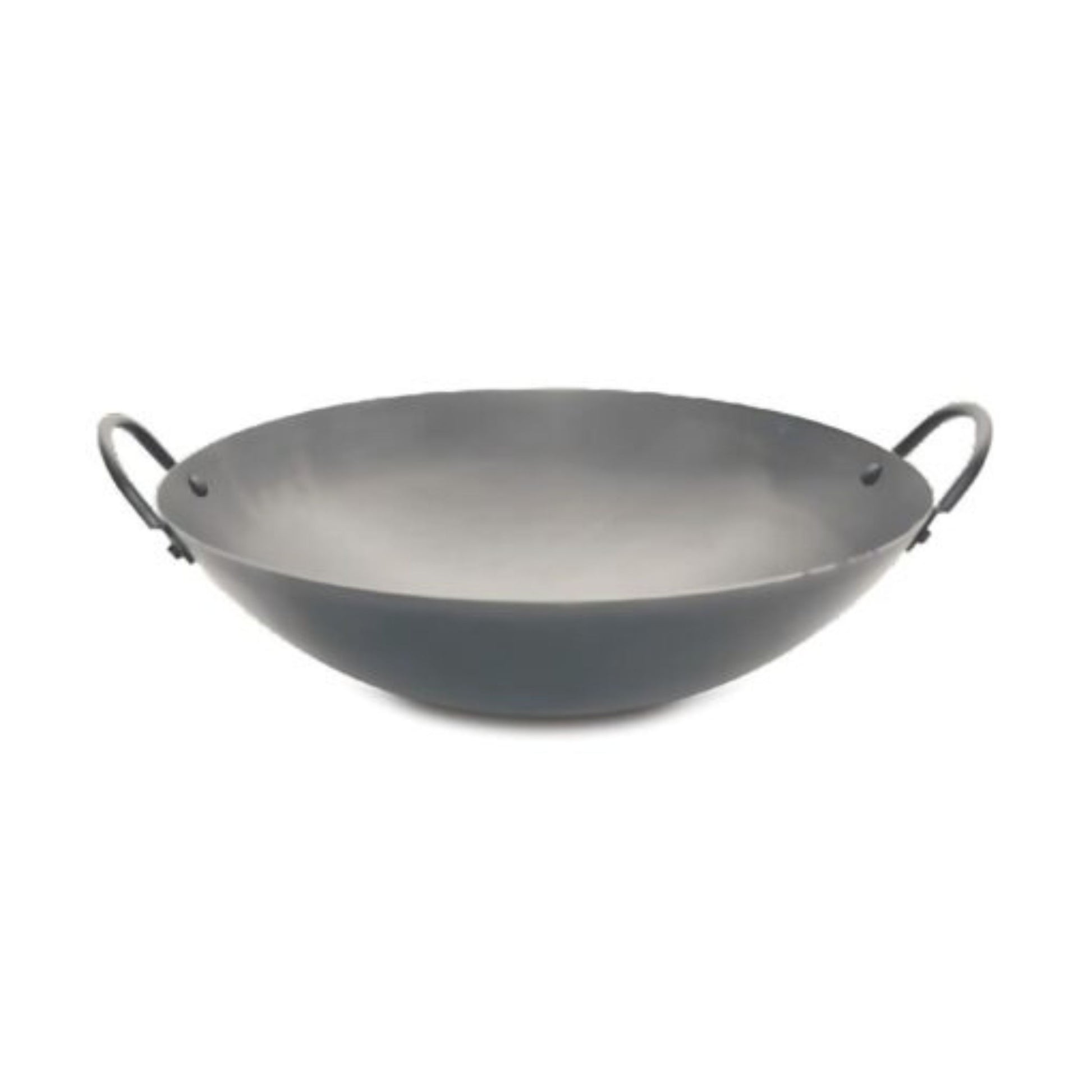 WOK CHINO ACERO AL CARBÓN 36X10 CM AGARRADERA AMBOS LADOS