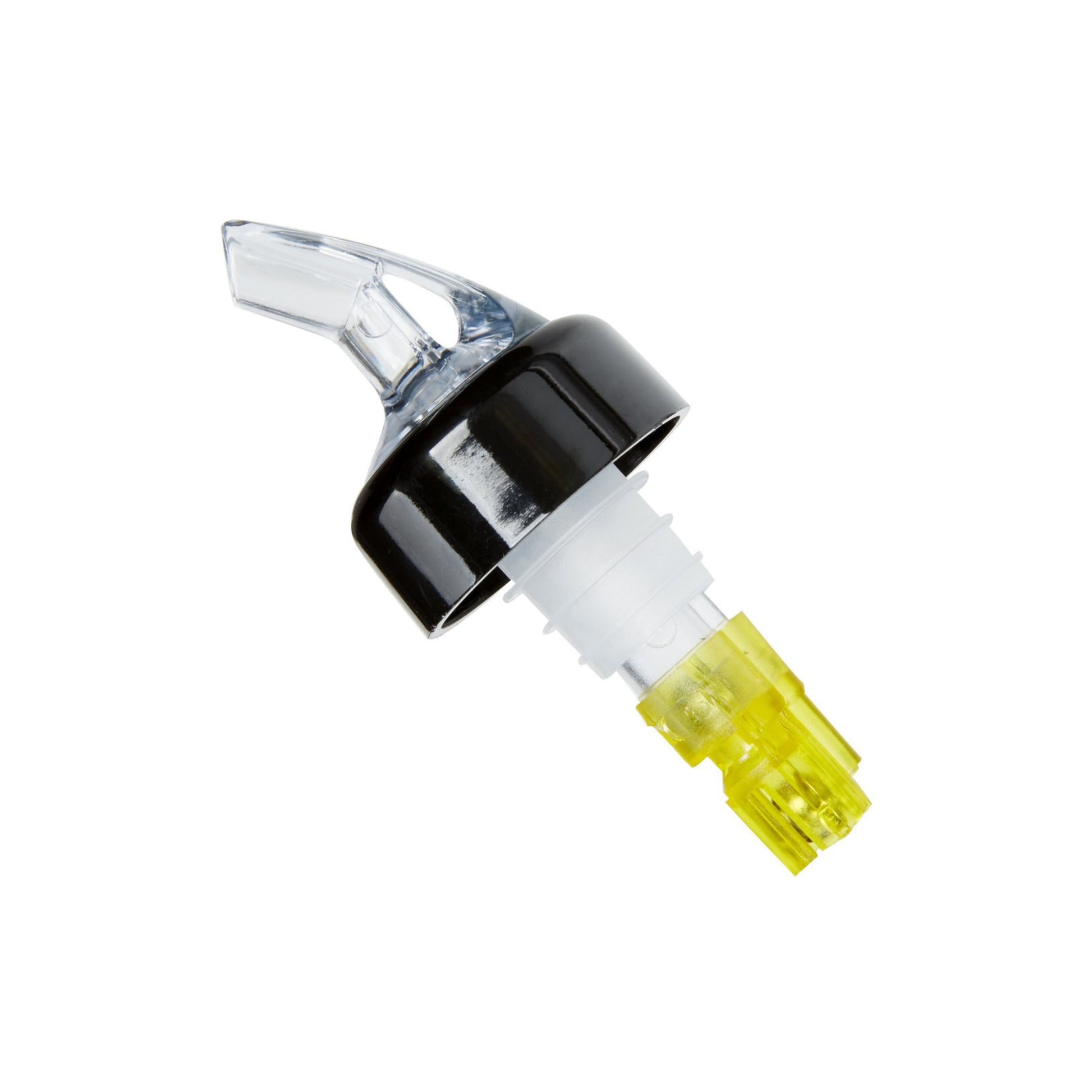 DOSIFICADOR PLÁSTICO PARA BOTELLA CON CANICA 1 1/2 OZ AMARILLO