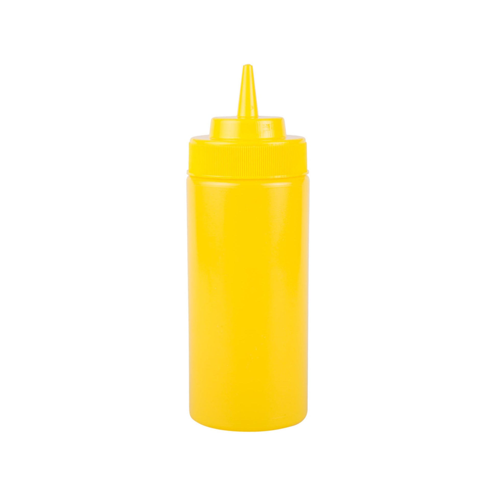 BOTE RECIPIENTE PARA ADEREZO AMARILLO 16 OZ