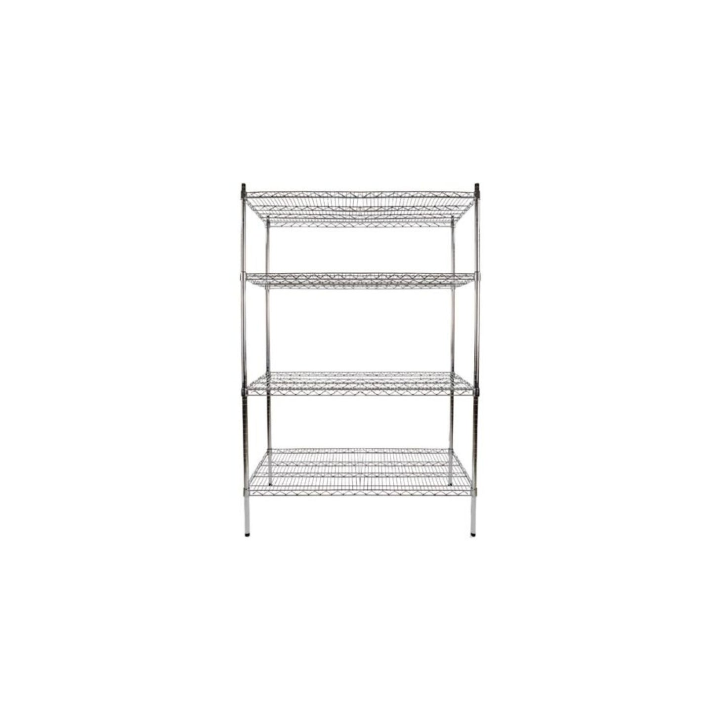 JUEGO ESTANTERÍA 36" X 18" CROMADA INCLUYE POSTES 72"