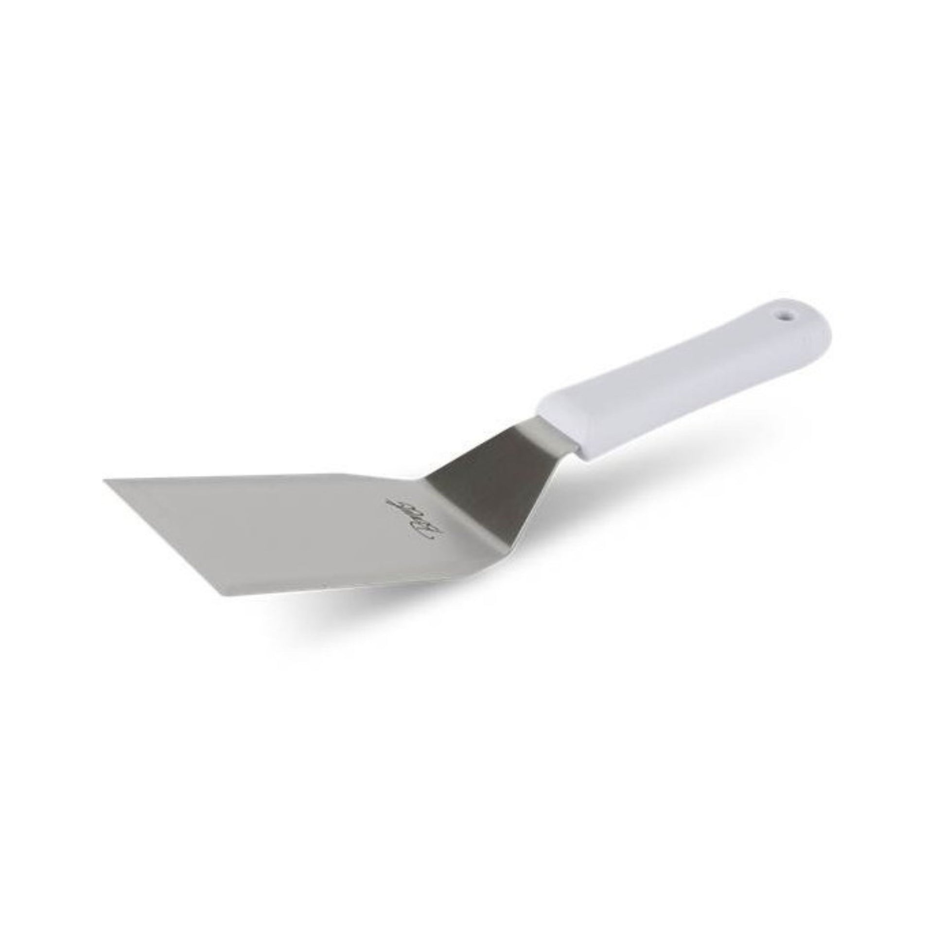 ESPÁTULA RECTANGULAR 5" X 3" MANGO NYLON, COLOR BLANCO