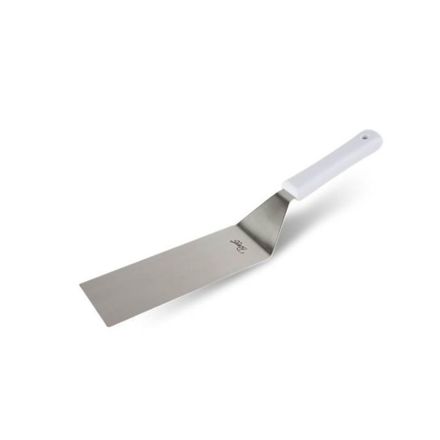 ESPÁTULA RECTANGULAR 7.5" X 3" MANGO NYLON, COLOR BLANCO