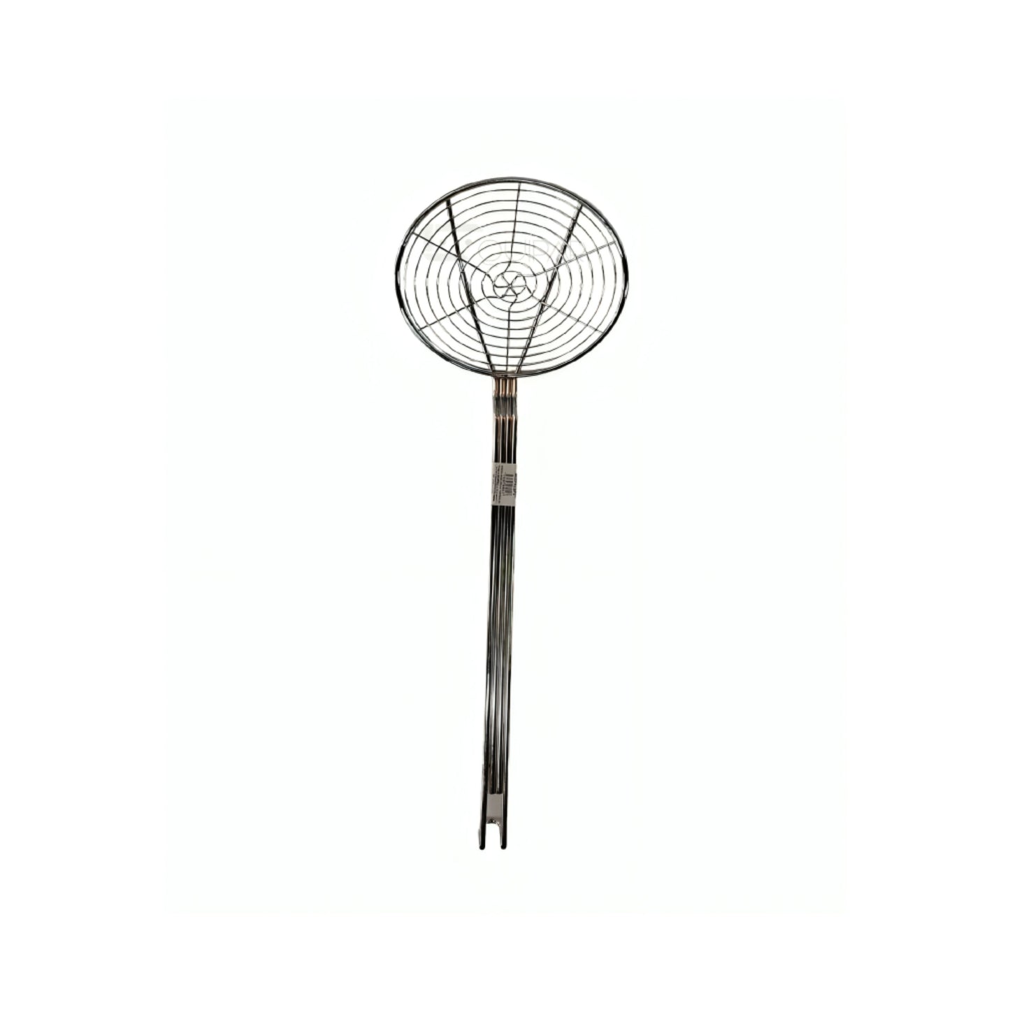 ESPUMADERA REDONDA ESPIRAL DIÁMETRO 7" ACERO NIQUELADO