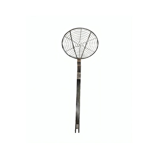 ESPUMADERA REDONDA ESPIRAL DIÁMETRO 7" ACERO NIQUELADO