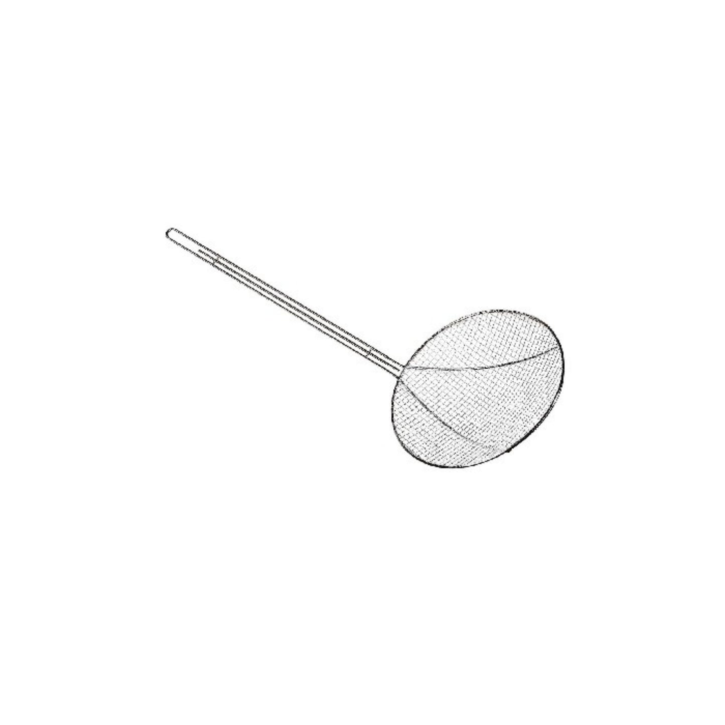 ESPUMADERA REDONDA MALLA DIÁMETRO 7" ACERO NIQUELADO