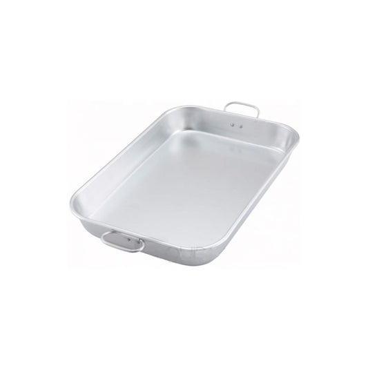 CHAROLA PARA HORNEAR CON OREJAS 12" X 18" X 2 1/4" ALUMINIO