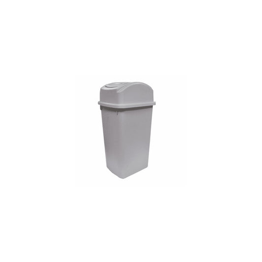 BOTE BASURA RECICLADO 60 LITROS PLÁSTICO GRIS