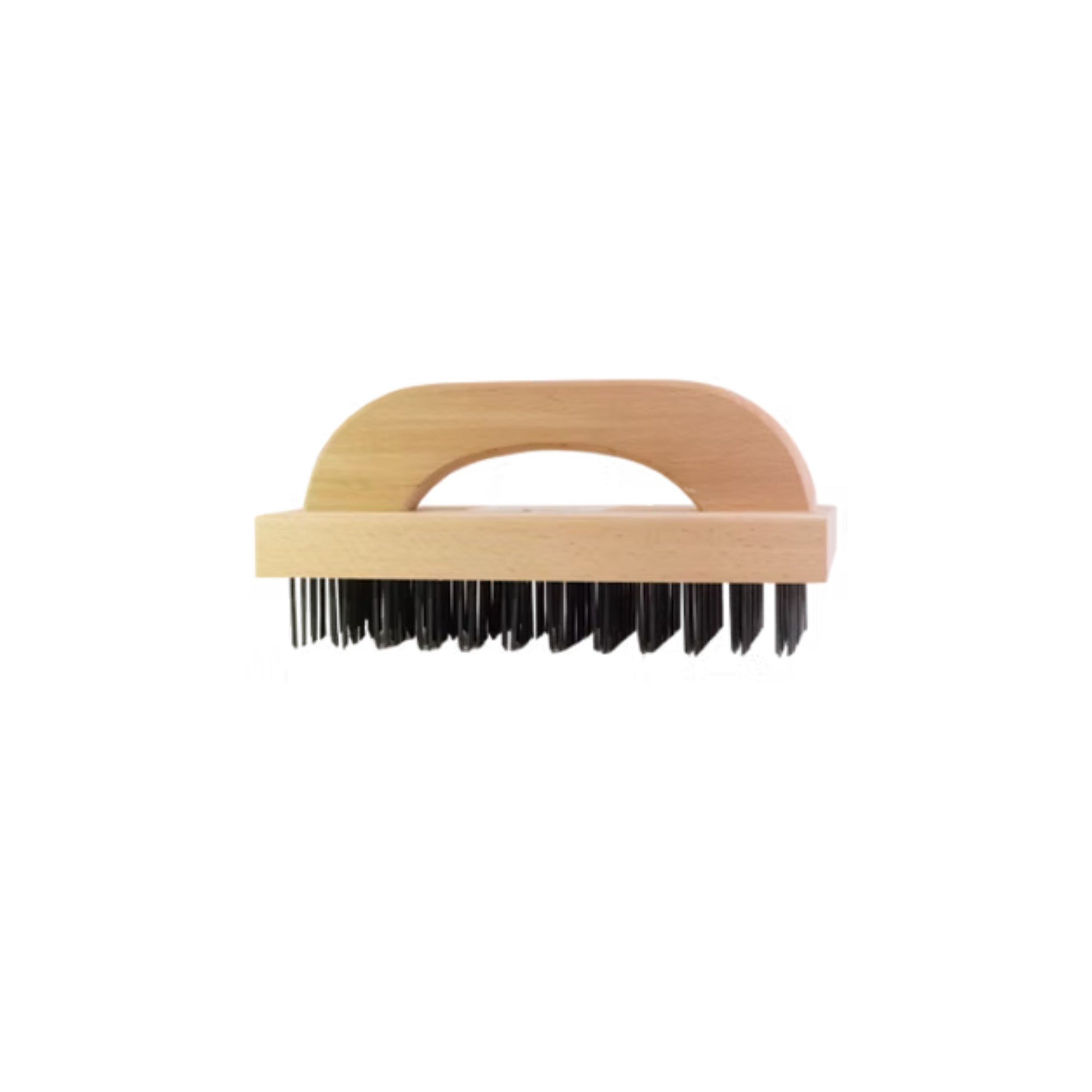 CEPILLO LIMPIEZA DE ACERO MANGO MADERA 9.25"X3.73"X5.5"