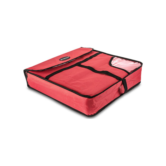 BOLSA TÉRMICA PARA PIZZA COLOR ROJO 20" X 19" X 13"