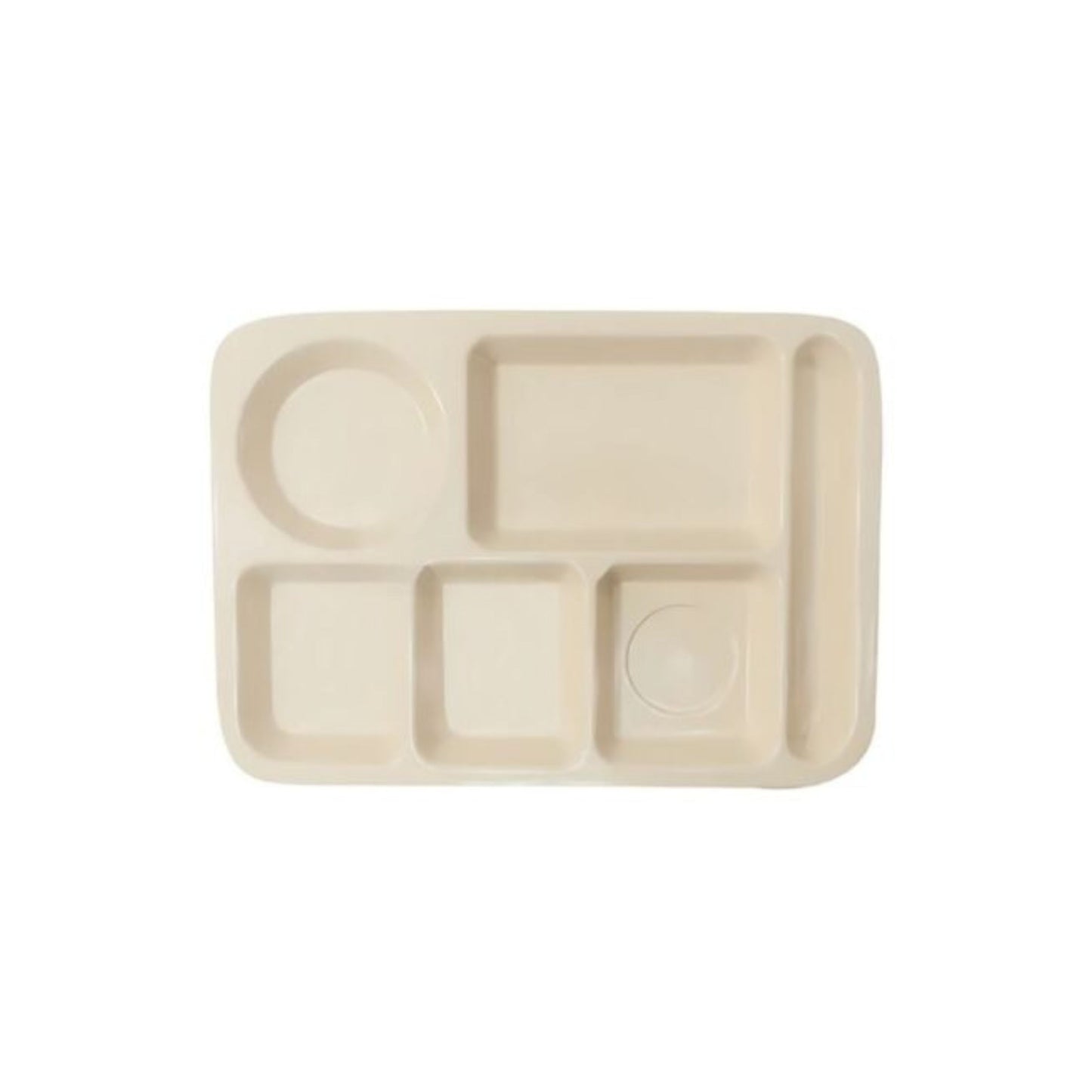 CHAROLA DE DIVISIÓN MELAMINA (35 X 25 X 2.5 CM), 6 DIVISIONES BEIGE