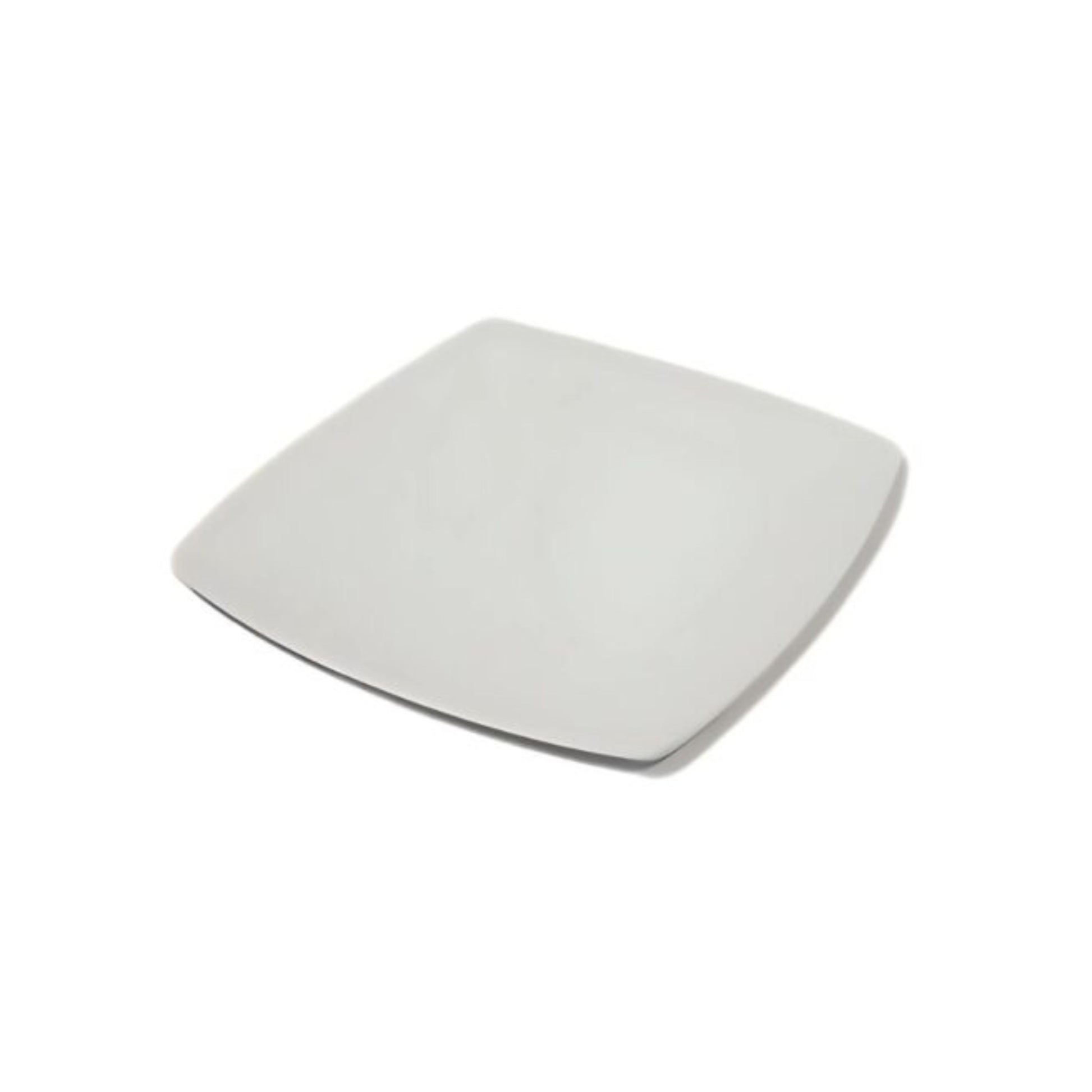 PLATO DE MELAMINA CUADRADO 21 X 2 CM, PREMIUM BLANCO