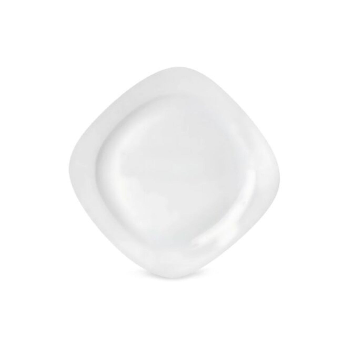 PLATO DE MELAMINA CUADRADO RIM 25.9 X 2 CM, PREMIUM BLANCO