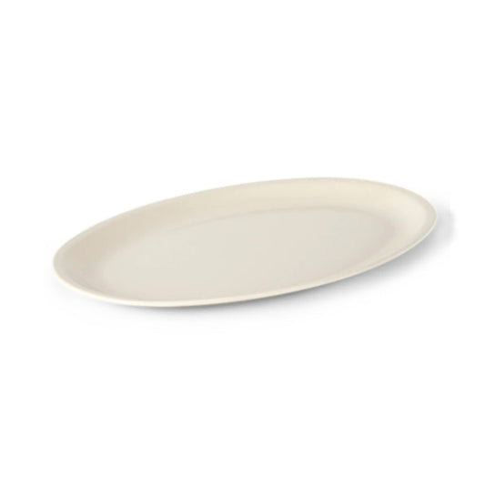 PLATÓN DE MELAMINA OVAL 29 CM, COLOR BLANCO