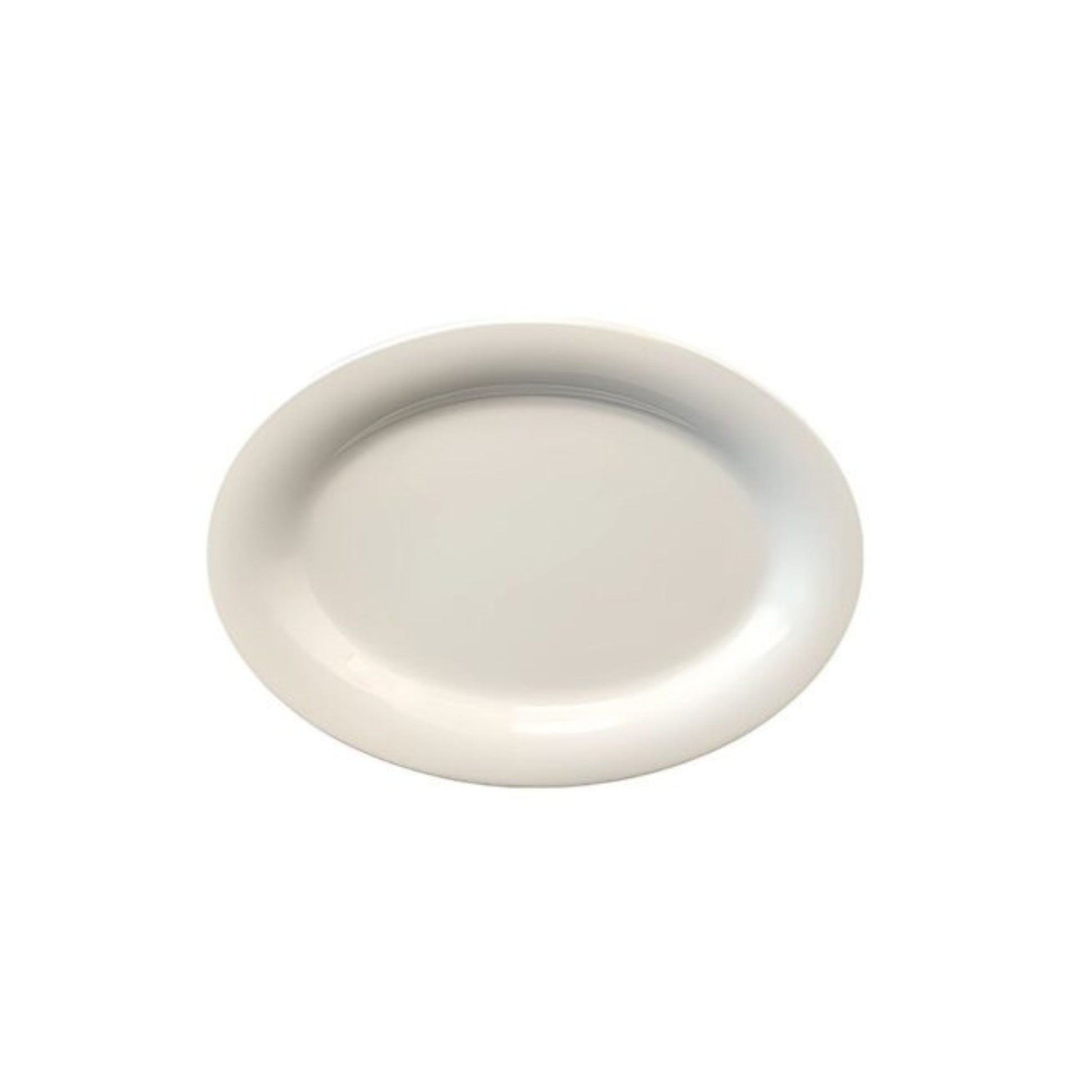 PLATO DE MELAMINA OVAL (30 X 22.5 X 2 CM), PREMIUM BLANCO