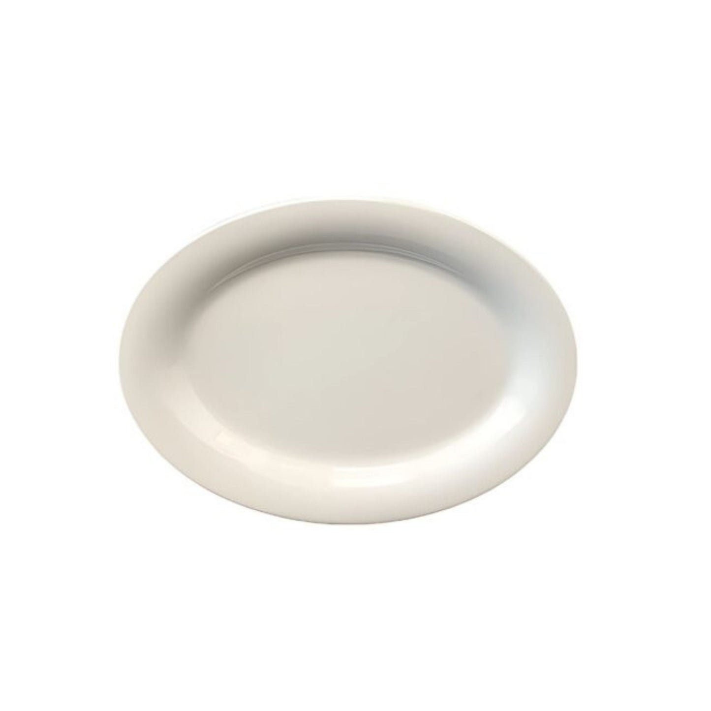 PLATO DE MELAMINA OVAL (35.4 X 26.6 X 5 CM), PREMIUM BLANCO