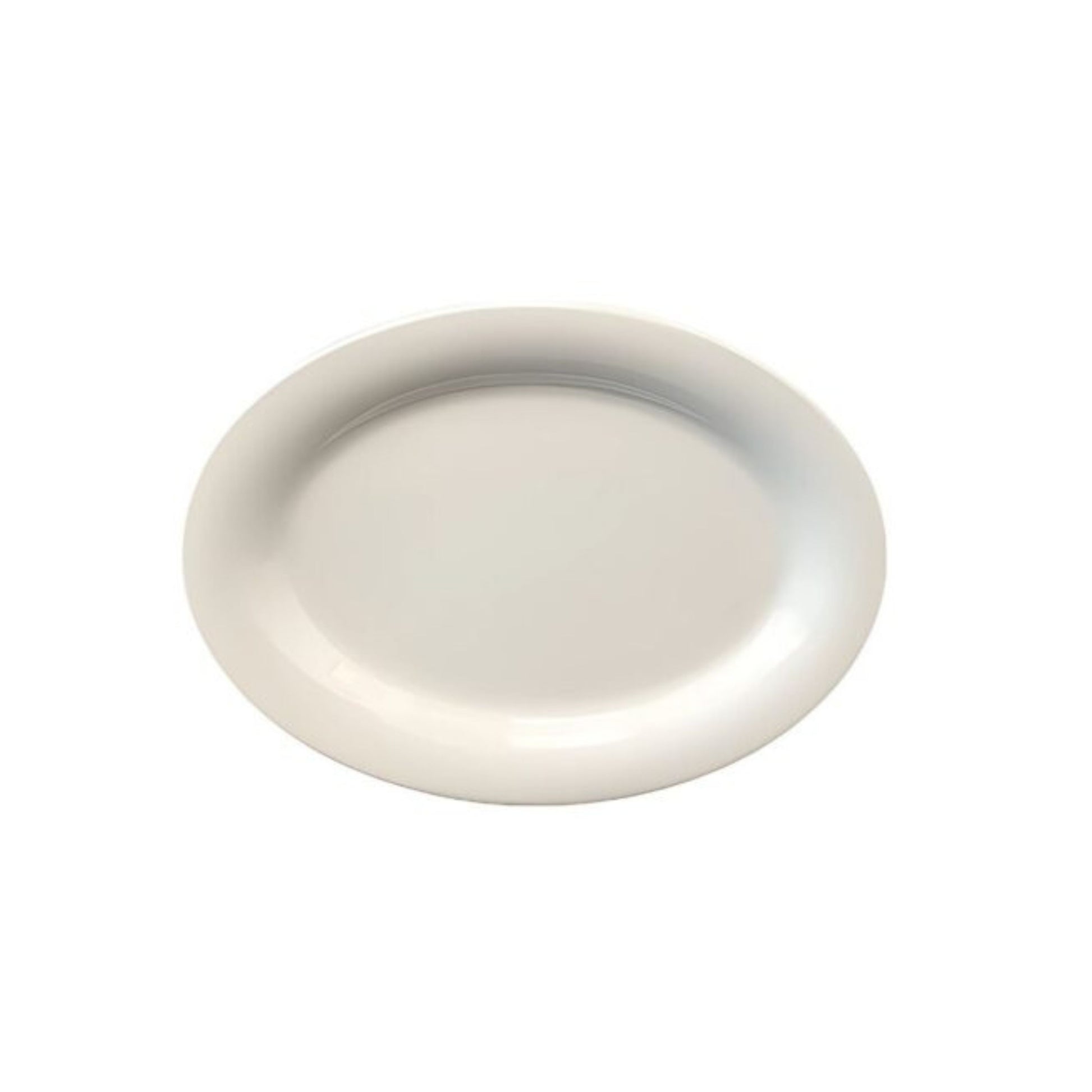 PLATO DE MELAMINA OVAL (35.4 X 26.6 X 5 CM), PREMIUM BLANCO