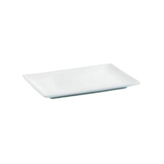 BANDEJA RECTANGULAR DE 32 X 9 CM DE MELAMINA BLANCA