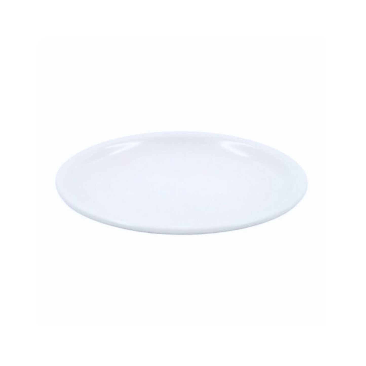 PLATO DE MELAMINA CON DIÁMETRO DE 22 CM, COLOR BLANCO