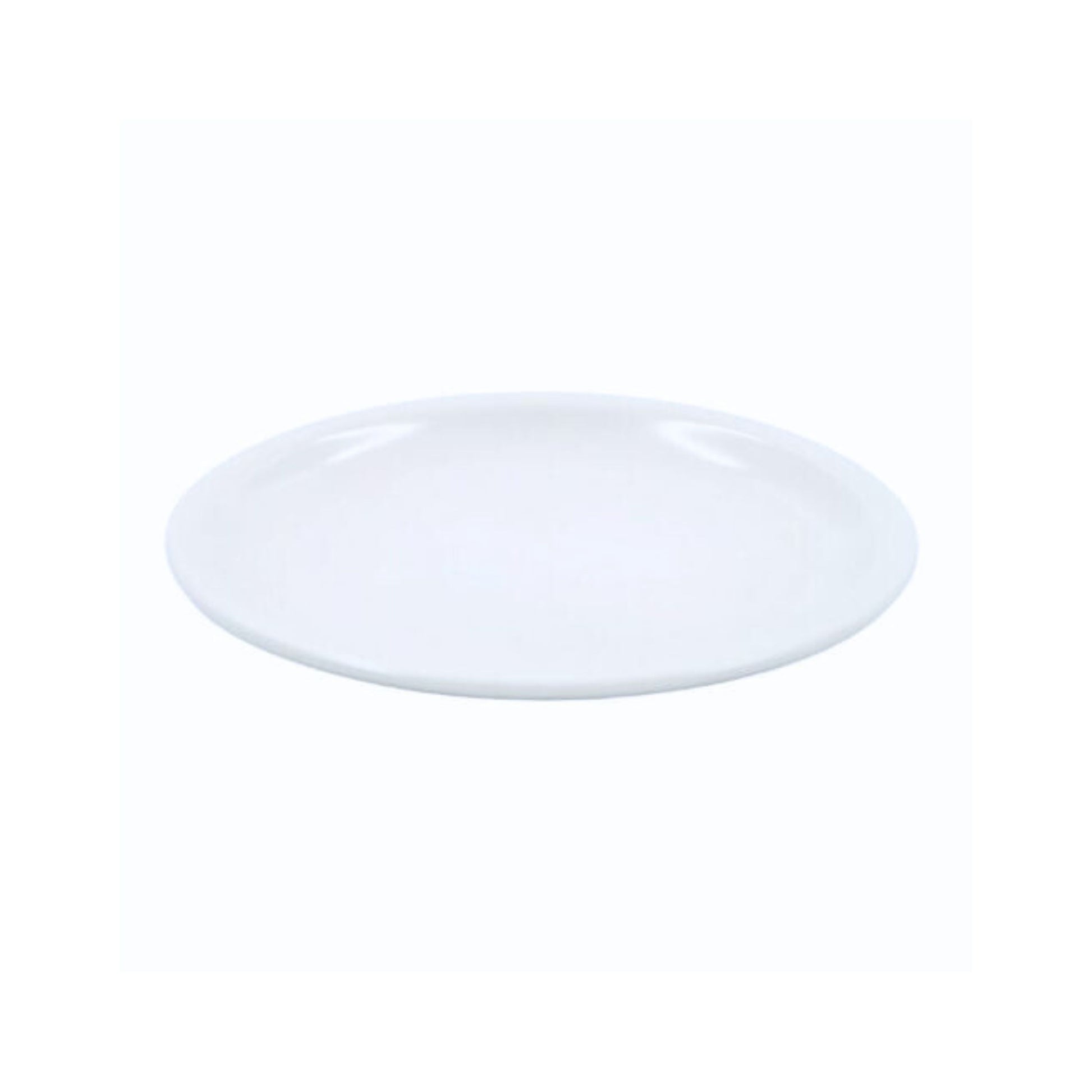 PLATO DE MELAMINA CON DIÁMETRO DE 22 CM, COLOR BLANCO