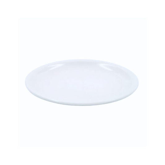 PLATO DE MELAMINA CON DIÁMETRO DE 22 CM, COLOR BLANCO