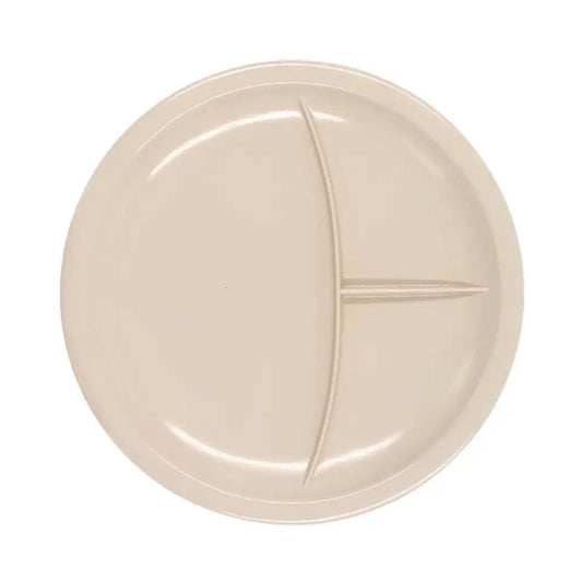 PLATO REDONDO 3 DIVISIONES MELAMINA BEIGE