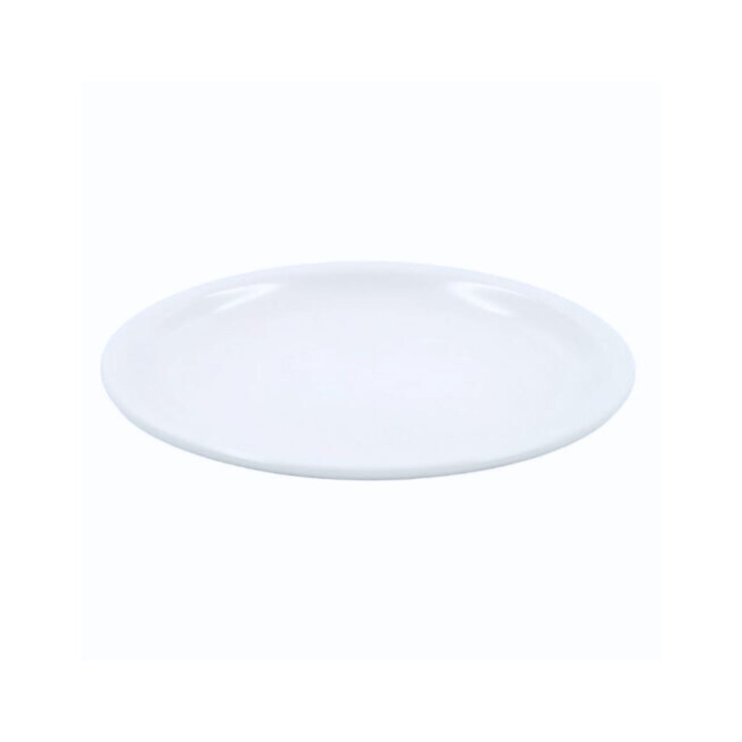 PLATO DE MELAMINA CON DIÁMETRO DE 25 CM, COLOR BLANCO