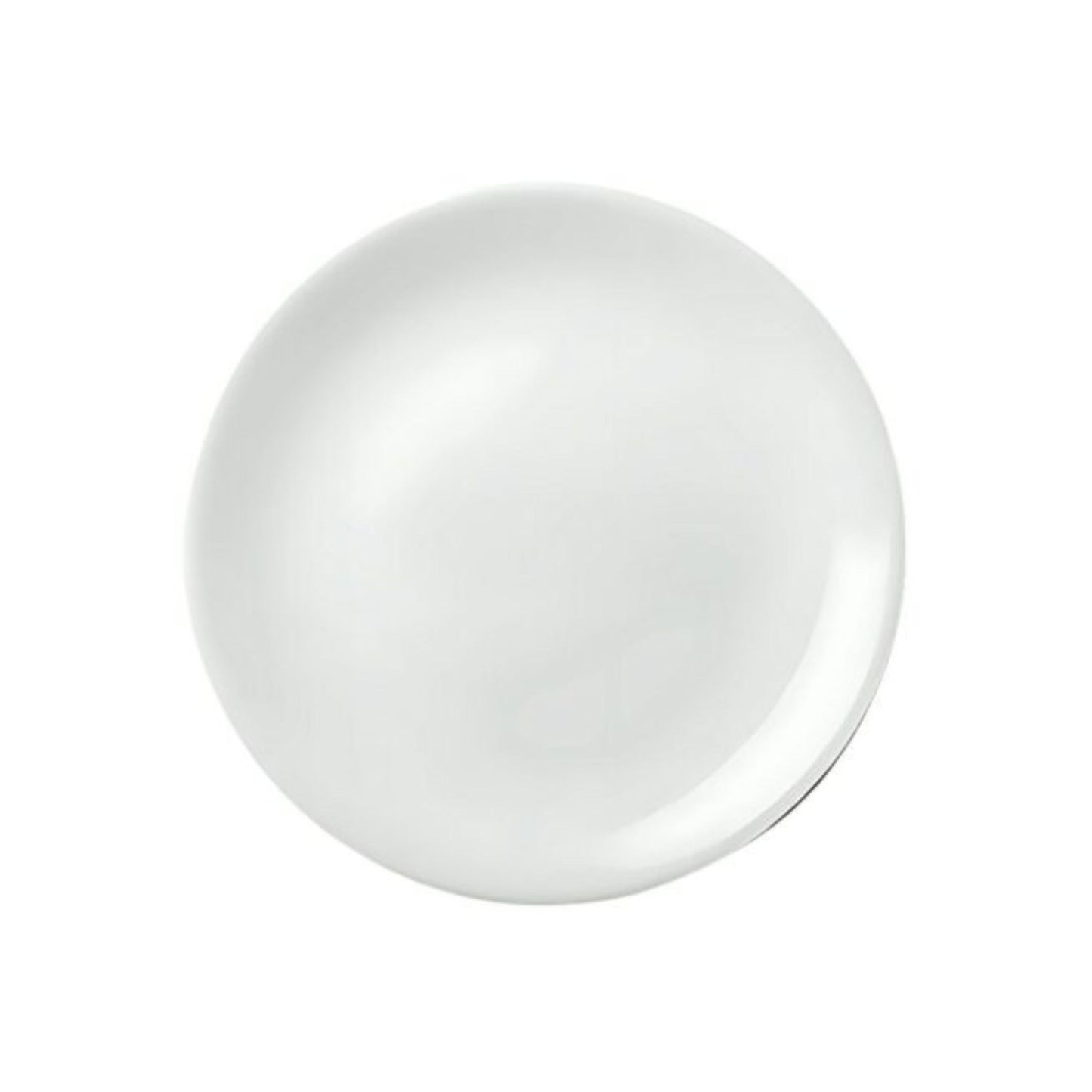 PLATO DE MELAMINA DIÁMETRO 26.4*2.5 CM LISO PREMIUM BLANCO