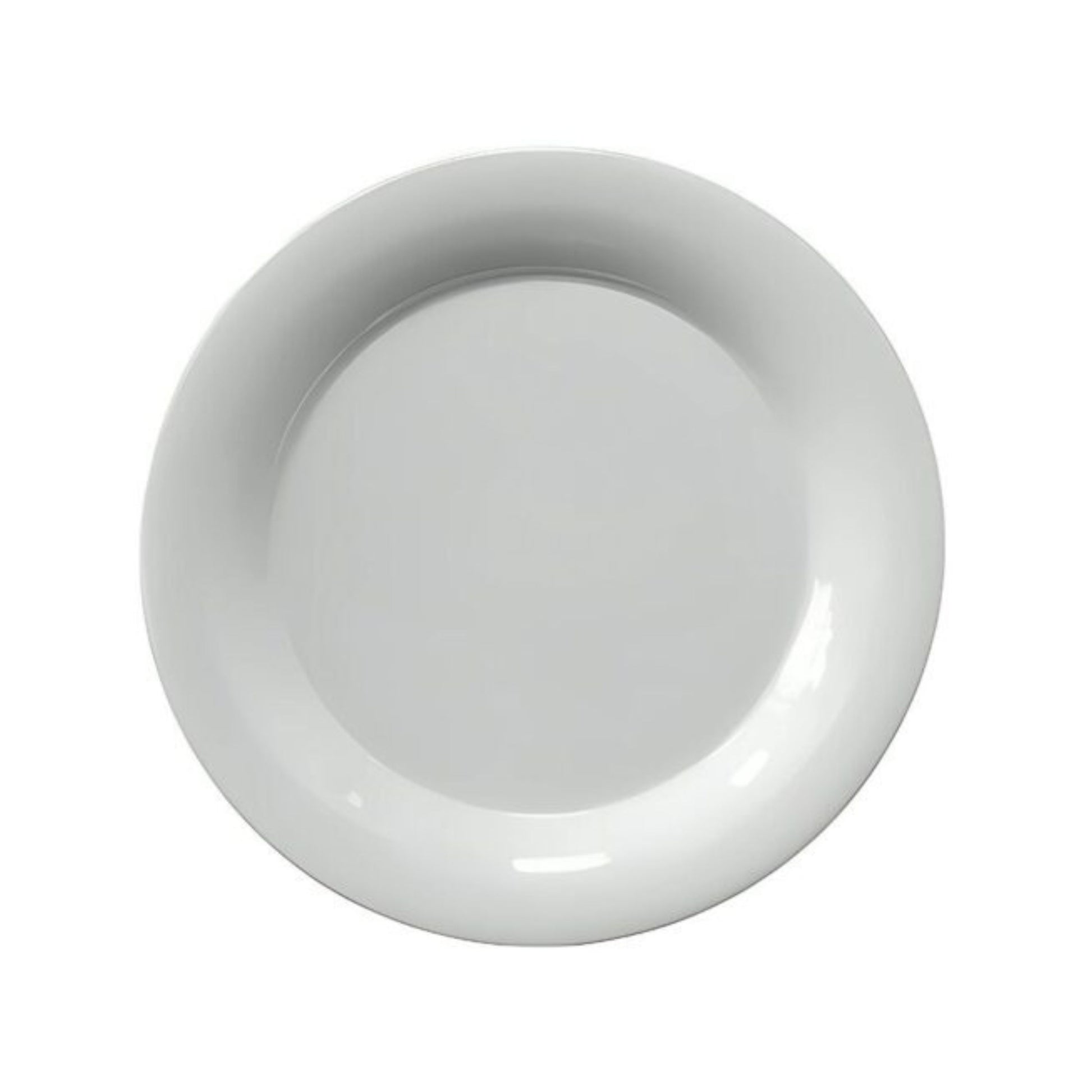 PLATO DE MELAMINA DIÁMETRO 26.5*2.3 CM RIM, PREMIUM BLANCO