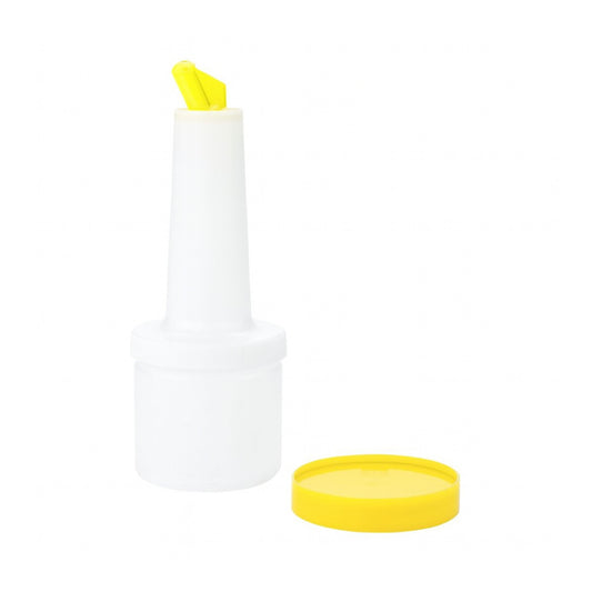 BOTE PARA MEZCLA 1/2 LITRO TAPA COLOR AMARILLO
