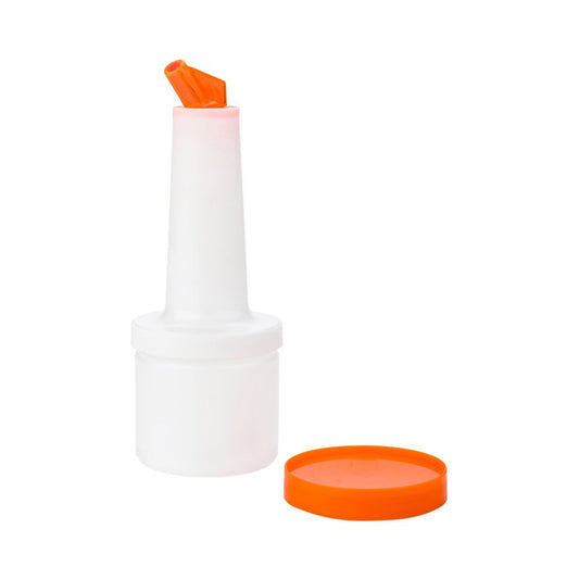 BOTE PARA MEZCLA 1/2 LITRO TAPA COLOR NARANJA