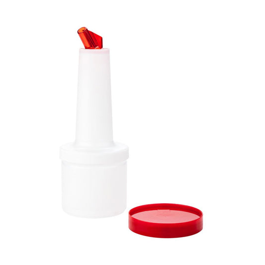 BOTE PARA MEZCLA 1/2 LITRO TAPA COLOR ROJO