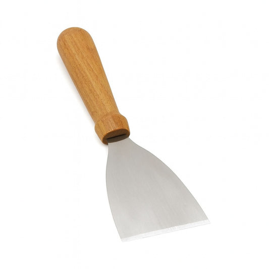 RASPADOR PARRILLA PLANO 4.5X4" MANGO MADERA