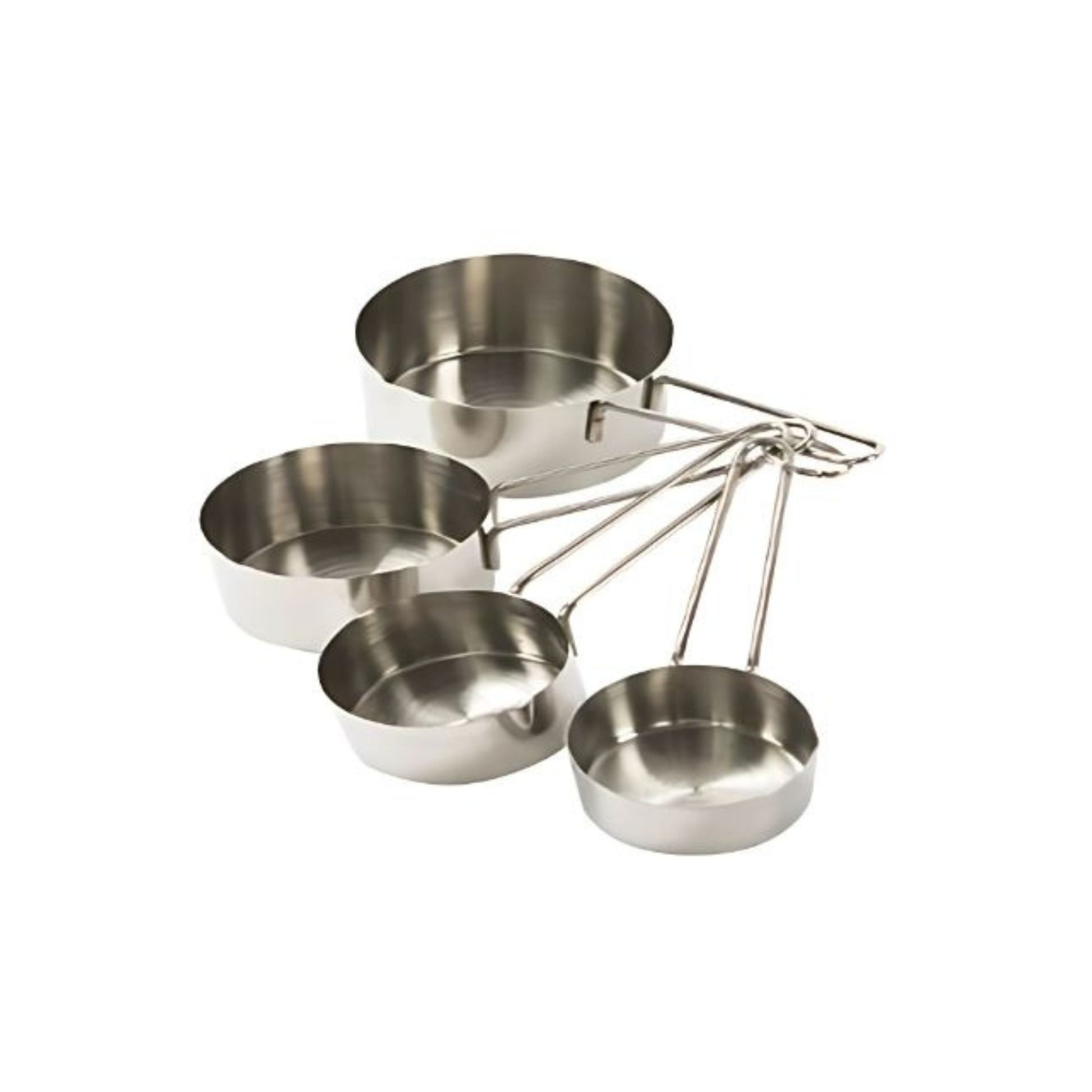 TAZAS DE MEDIDAS EN ACERO INOXIDABLE 1/4, 1/3, 1/2, 1 TAZA