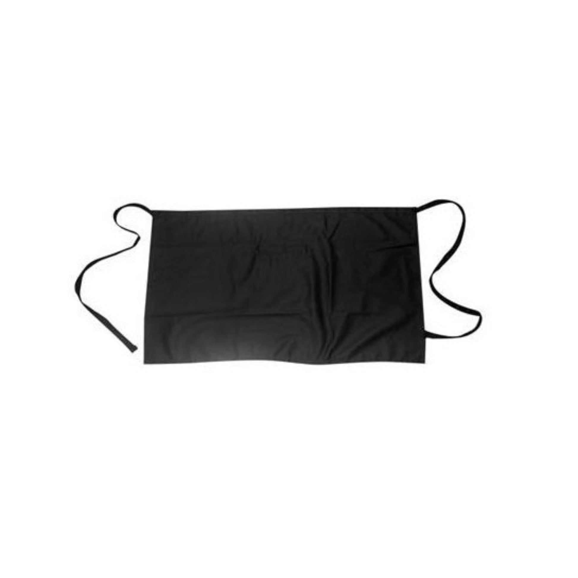 DELANTAL CORTO A CINTURA C/BOLSA 79 X 45 CMS COLOR NEGRO