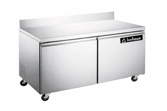 MESA DE TRABAJO / CONGELADOR DE 2 PUERTAS MODELO MTC-2P-SS-01