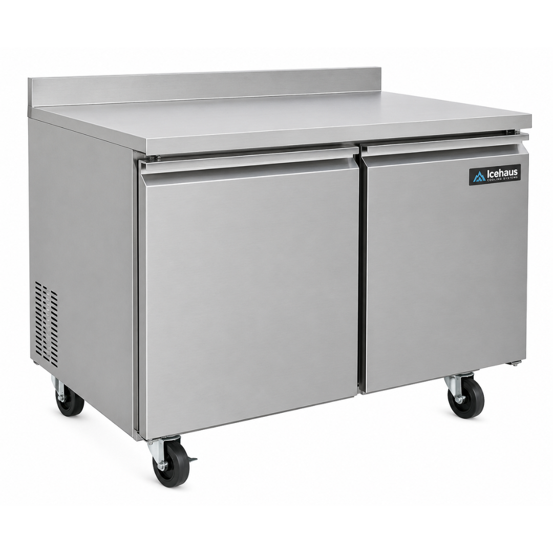 MESA DE TRABAJO - REFRIGERADOR DE 2 PUERTAS 11.3 PIES MTR-2P-SS-01