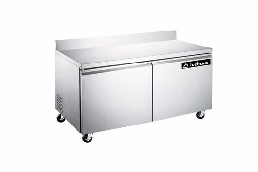 MESA DE TRABAJO / REFRIGERADOR DE 2 PUERTAS MODELO MTR-2P-SS-02