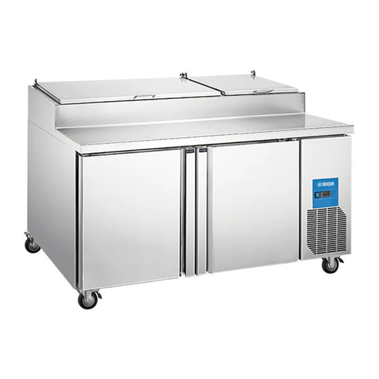 MESA PARA PREPARACIÓN DE PIZZAS DE 2 PUERTAS DE 560 L