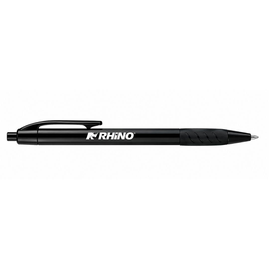 PLUMA CON LOGOTIPO RHINO, CLIP AMARILLO. MODELO PLUMA-05